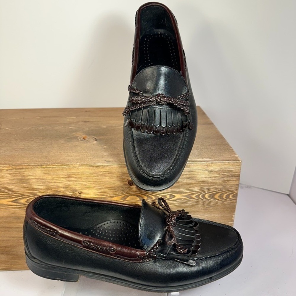 VTG Dexter Kiltie Tassel Loafers Mens SZ 10 Leather USA Preppy Ivy Old Money